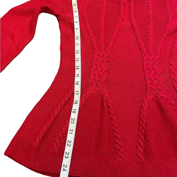 Women's Red Sweater - Picture 6 of 9